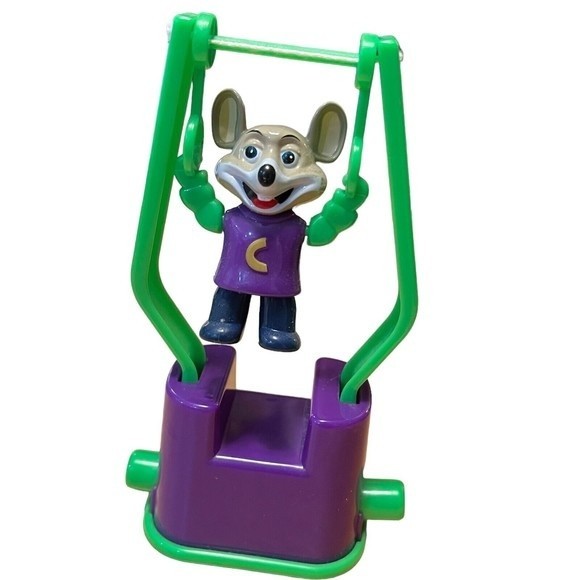 Toys Vintage Chuck E Cheese 5 Tall Trapeze Toy Figure Prize Excellent